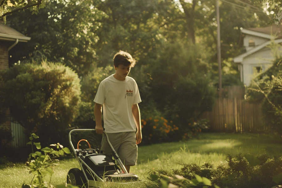 battery electric lawn mower